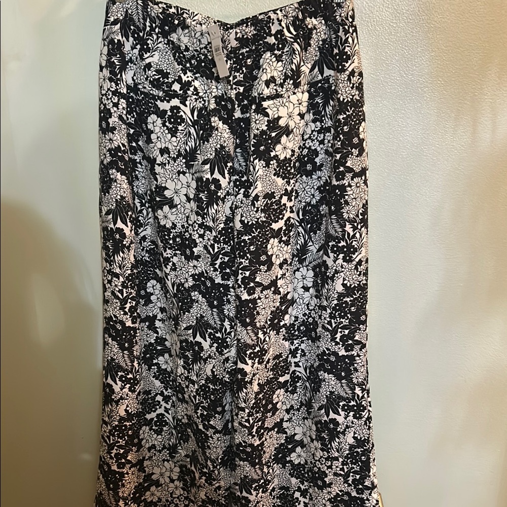 Black & White Floral Dress Pants